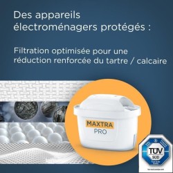 Cartouche BRITA - MAXTRA PRO Expert Anti Tartre - Pack de 4 - Jusqu'a