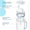 Carafe filtrante en verre BRITA - Model One bleue - Capacité 2,5L don