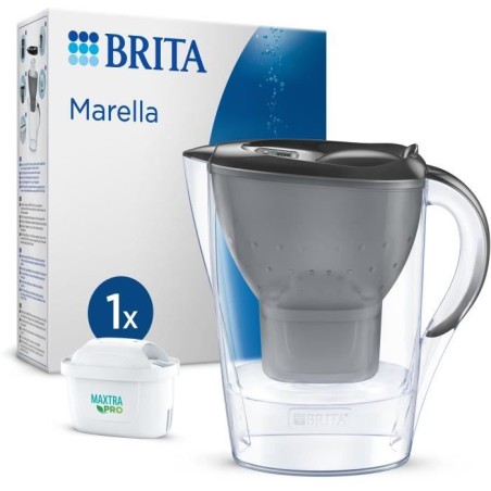 Carafe filtrante BRITA - Marella Graphite - Capacité 2,4L dont 1,4L d
