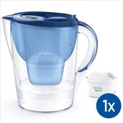 Carafe filtrante BRITA - Marella Bleu XL - Capacité 3,5L dont 2,5L d'