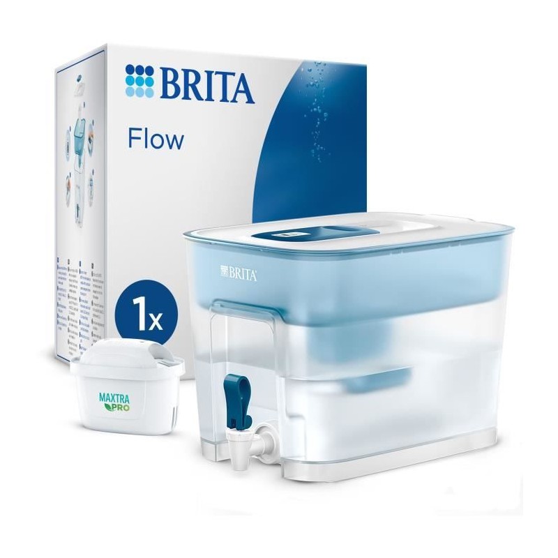 Distributeur d'eau BRITA - Flow - Capacité 8,2L dont 5,2L d'eau filtr Distributeur d'eau BRITA - Flow - Capacité 8,2L dont 5,2L d'eau filtr