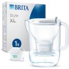 Carafe filtrante BRITA - Style XL Grise - Capacité 3,6L dont 2,3L d'e