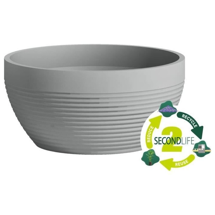 Coupe - GARDEN ID - Green Care Impact Bleu-Gris - 30 x 14 cm - Garanti 10ans - 100% recyclé - UV/gel résistant