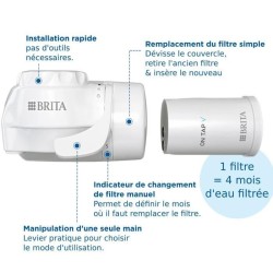 Systeme filtration a eau BRITA - ON TAP - Jusqu'a 4 mois d'eau filtré