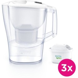Carafe filtrante BRITA - Aluna Calendar Blanche - Capacité 2,4L dont