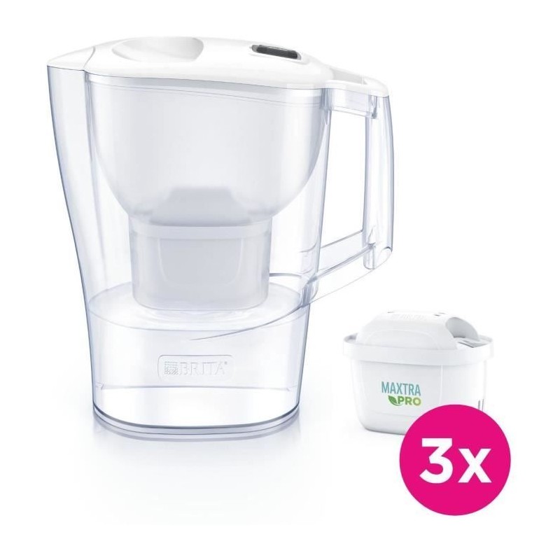 Carafe filtrante BRITA - Aluna Calendar Blanche - Capacité 2,4L dont Carafe filtrante BRITA - Aluna Calendar Blanche - Capacité 2,4L dont