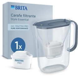 Carafe filtrante BRITA - Style Essential Bleu minéral - Capacité 2,4