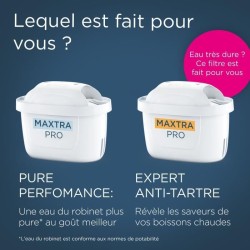 Carafe filtrante BRITA - Style Essential Sable - Capacité 2,4L dont 1