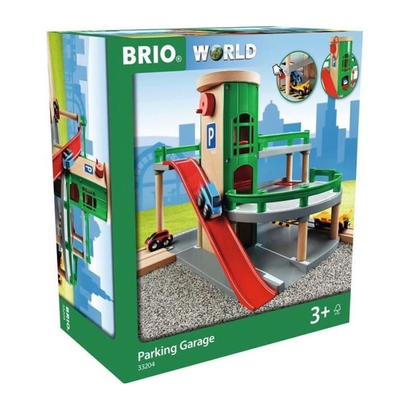 Garage Rail / Route BRIO World - Ravensburger - 3 niveaux - Mixte des