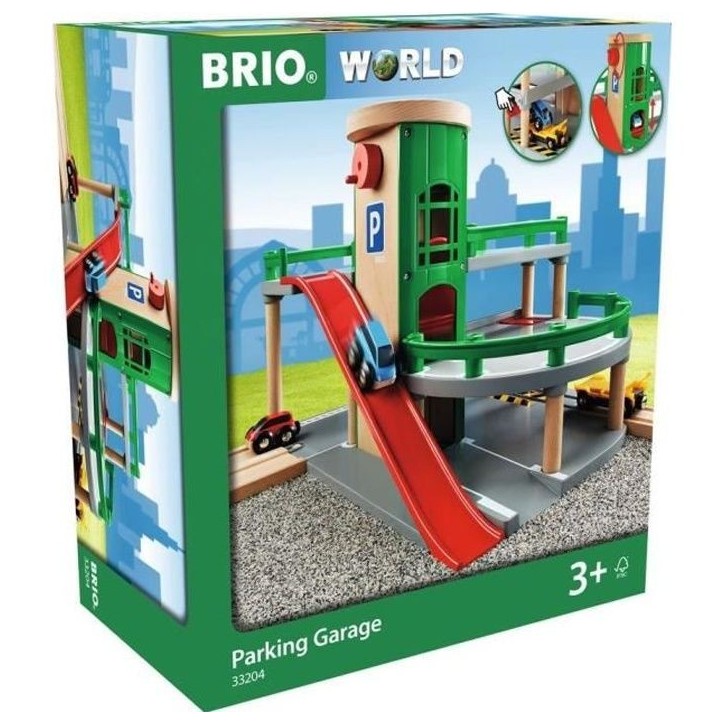Garage Rail / Route BRIO World - Ravensburger - 3 niveaux - Mixte des 3 ans