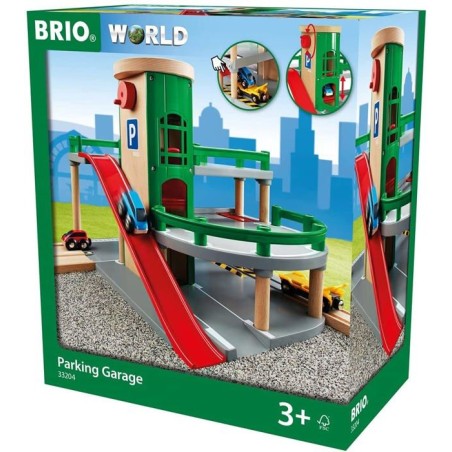 Garage Rail / Route BRIO World - Ravensburger - 3 niveaux - Mixte des 3 ans