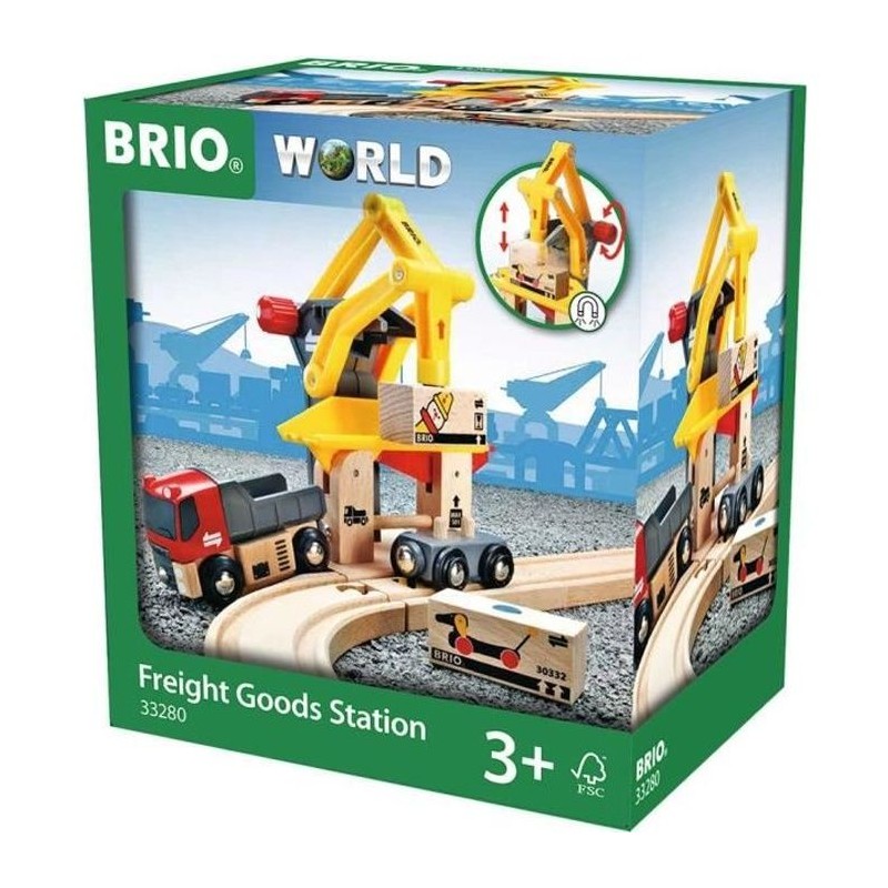 Brio World Grue de Chargement de Marchandises - Accessoire pour circui Brio World Grue de Chargement de Marchandises - Accessoire pour circui