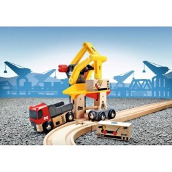Brio World Grue de Chargement de Marchandises - Accessoire pour circui