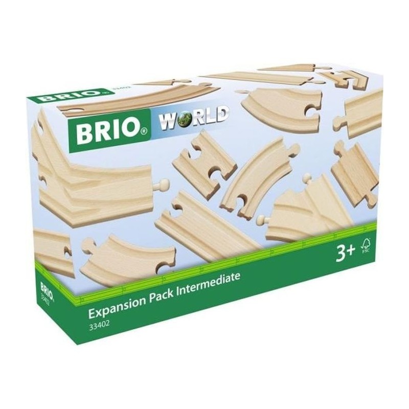 Coffret Evolution Intermédiaire 16 Rails - BRIO - 33402 - Circuit de Coffret Evolution Intermédiaire 16 Rails - BRIO - 33402 - Circuit de