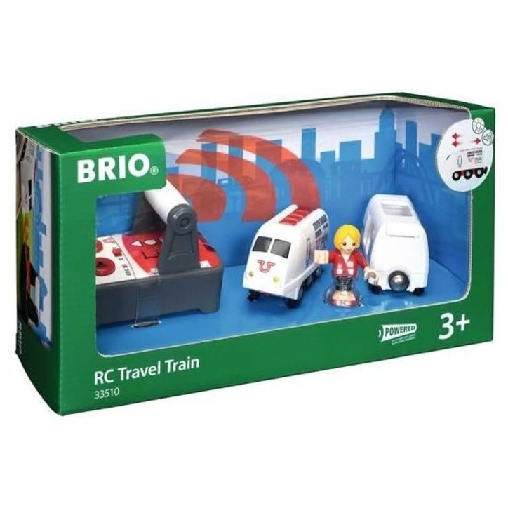 Train de Voyageur Radiocommandé BRIO World - Accessoire son & lumiere en bois - Ravensburger - Mixte - Des 3 ans