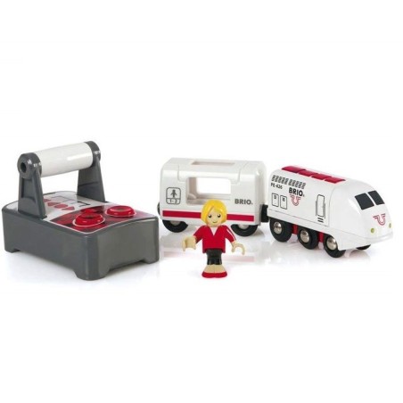 Train de Voyageur Radiocommandé BRIO World - Accessoire son & lumiere en bois - Ravensburger - Mixte - Des 3 ans