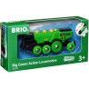 Locomotive Verte Puissante a Piles - BRIO - Circuit de train en bois -