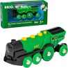 Locomotive Verte Puissante a Piles - BRIO - Circuit de train en bois -