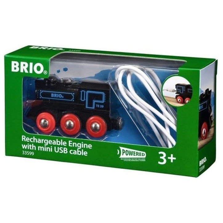 Locomotive rechargeable BRIO World - Ravensburger - Jaune - Mixte des 3 ans