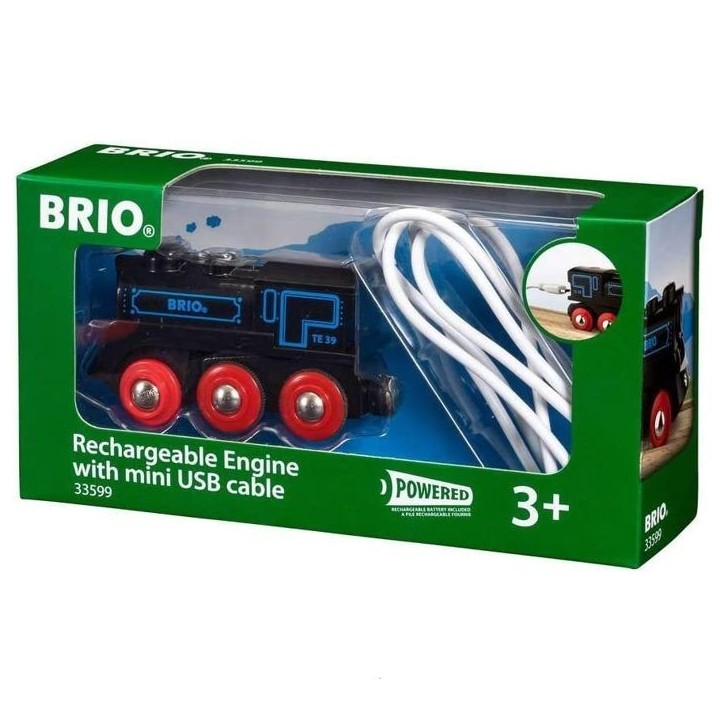 Locomotive rechargeable BRIO World - Ravensburger - Jaune - Mixte des 3 ans