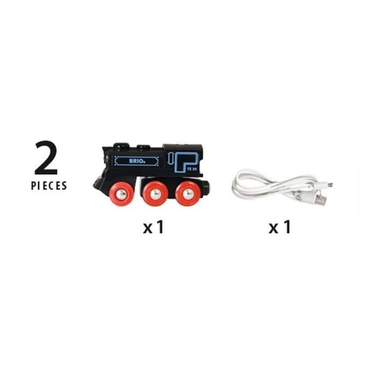 Locomotive rechargeable BRIO World - Ravensburger - Jaune - Mixte des 3 ans