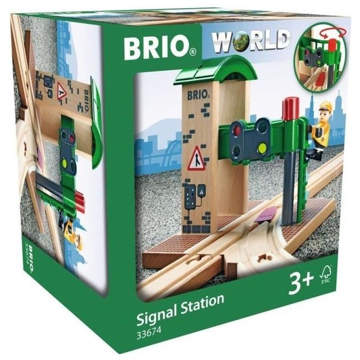 Brio World Station de Controle et d'Aiguillage - Accessoire pour circuit de train en bois - Ravensburger - Mixte des 3 ans - 336