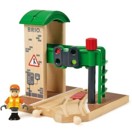 Brio World Station de Controle et d'Aiguillage - Accessoire pour circuit de train en bois - Ravensburger - Mixte des 3 ans - 336