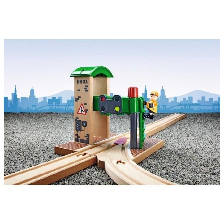Brio World Station de Controle et d'Aiguillage - Accessoire pour circuit de train en bois - Ravensburger - Mixte des 3 ans - 336
