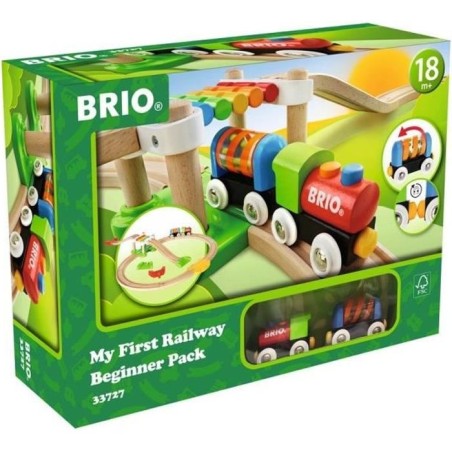 Circuit de train en bois BRIO Mon Premier Circuit de Découverte - Cof