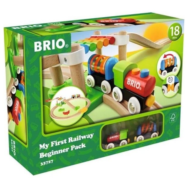 Circuit de train en bois BRIO Mon Premier Circuit de Découverte - Coffret 18 pieces - Des 18 mois Circuit de train en bois BRIO Mon Premier Circuit de Découverte - Coffret 18 pieces - Des 18 mois