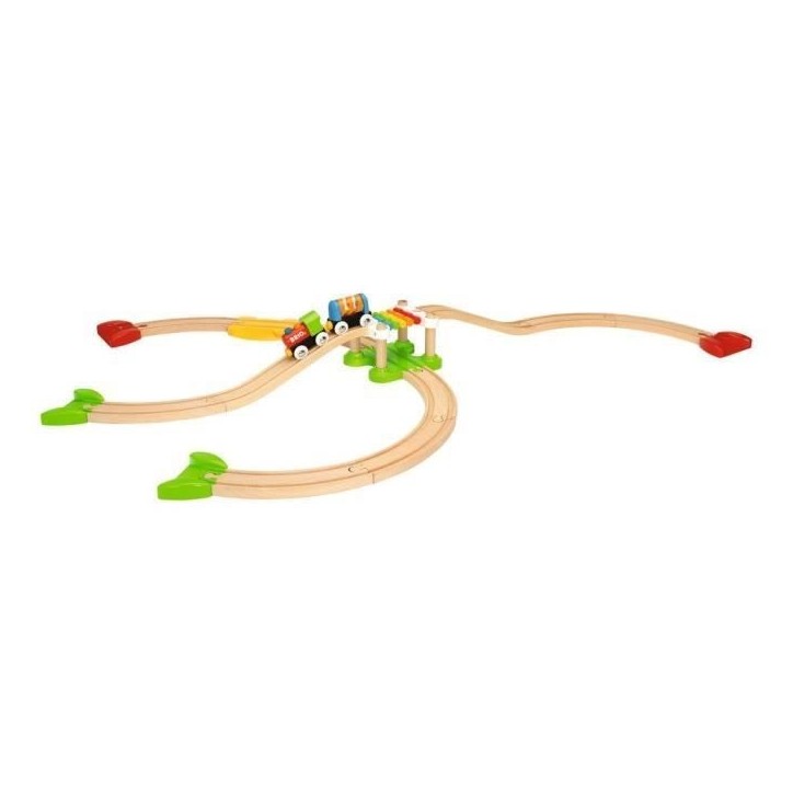 Circuit de train en bois BRIO Mon Premier Circuit de Découverte - Coffret 18 pieces - Des 18 mois Circuit de train en bois BRIO Mon Premier Circuit de Découverte - Coffret 18 pieces - Des 18 mois