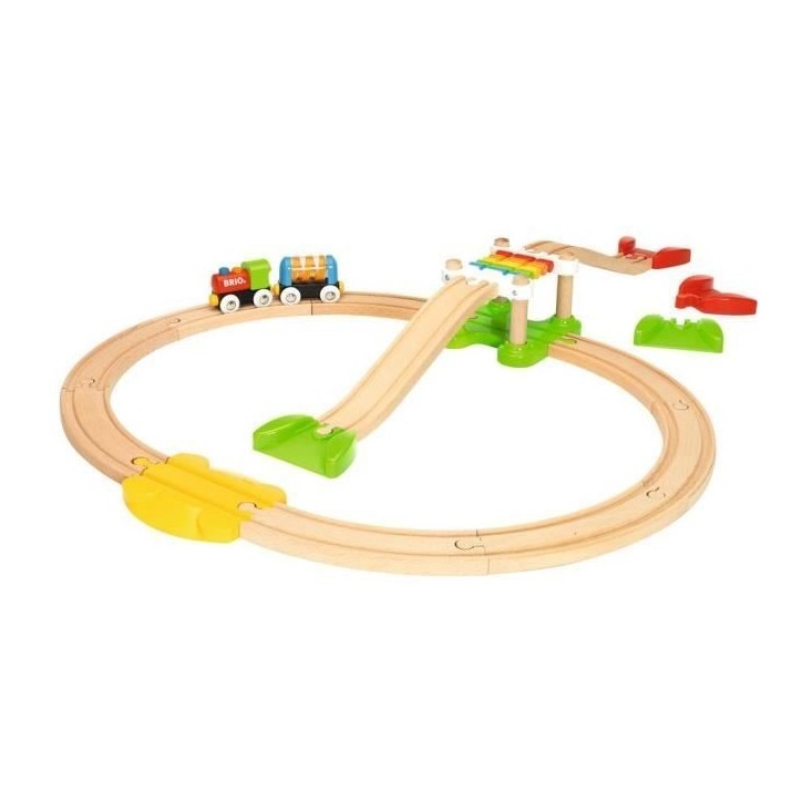 Circuit de train en bois BRIO Mon Premier Circuit de Découverte - Coffret 18 pieces - Des 18 mois Circuit de train en bois BRIO Mon Premier Circuit de Découverte - Coffret 18 pieces - Des 18 mois