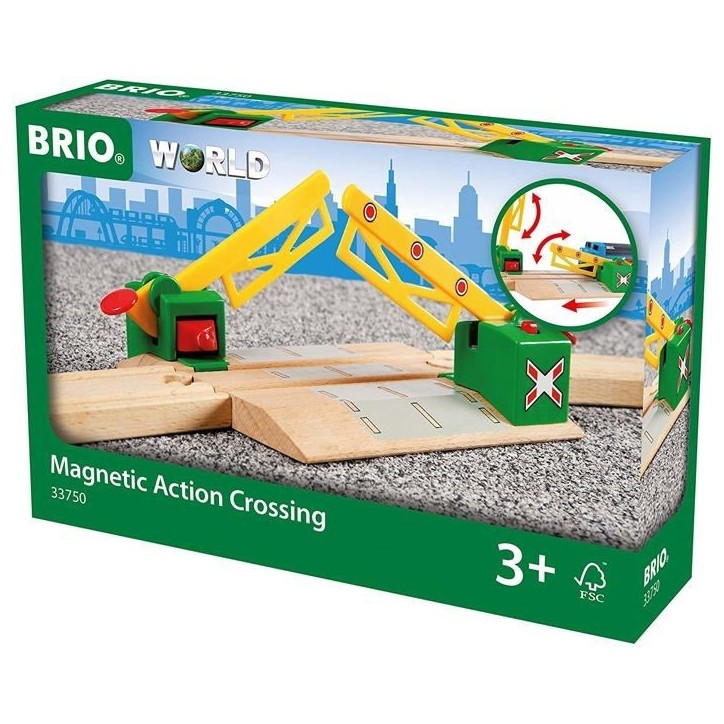 Passage a niveau magnétique Brio 33750 - Accessoire pour circuit de train en bois Passage a niveau magnétique Brio 33750 - Accessoire pour circuit de train en bois