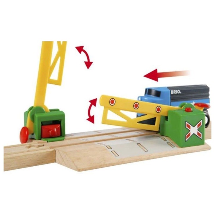 Passage a niveau magnétique Brio 33750 - Accessoire pour circuit de train en bois Passage a niveau magnétique Brio 33750 - Accessoire pour circuit de train en bois