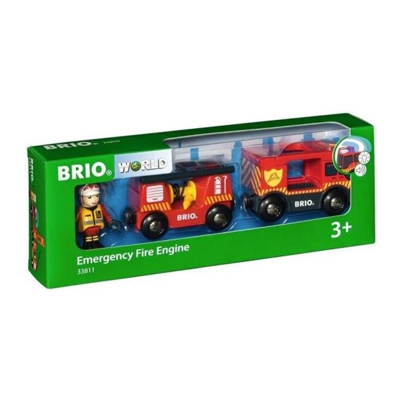 Camion de Pompiers Son et Lumiere BRIO - Ravensburger - Lance a incend Camion de Pompiers Son et Lumiere BRIO - Ravensburger - Lance a incend
