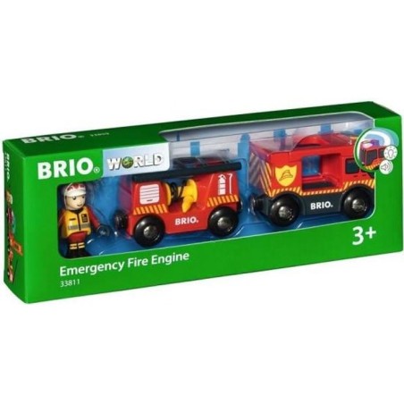 Camion de Pompiers Son et Lumiere BRIO - Ravensburger - Lance a incend