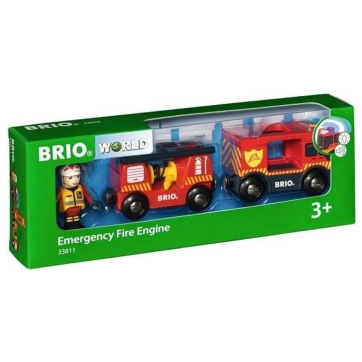 Camion de Pompiers Son et Lumiere BRIO - Ravensburger - Lance a incendie - Mixte - Des 3 ans - 33811 Camion de Pompiers Son et Lumiere BRIO - Ravensburger - Lance a incendie - Mixte - Des 3 ans - 33811