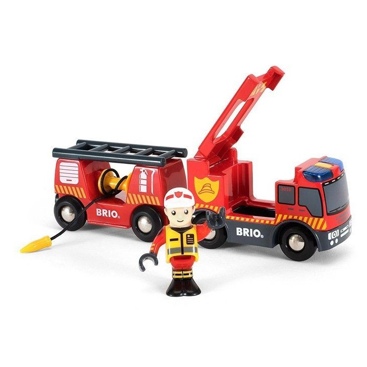 Camion de Pompiers Son et Lumiere BRIO - Ravensburger - Lance a incendie - Mixte - Des 3 ans - 33811 Camion de Pompiers Son et Lumiere BRIO - Ravensburger - Lance a incendie - Mixte - Des 3 ans - 33811