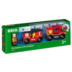 Camion de Pompiers Son et Lumiere BRIO - Ravensburger - Lance a incend