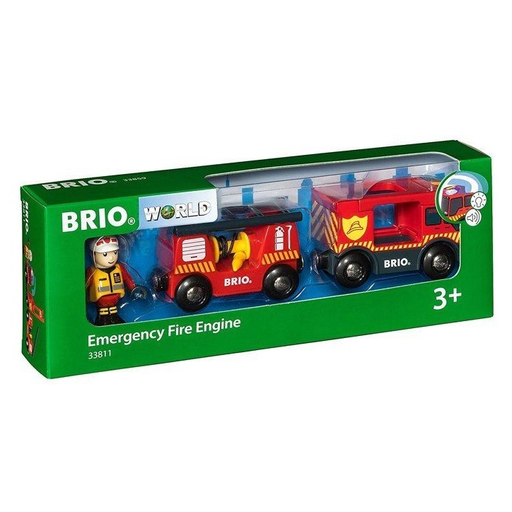 Camion de Pompiers Son et Lumiere BRIO - Ravensburger - Lance a incendie - Mixte - Des 3 ans - 33811 Camion de Pompiers Son et Lumiere BRIO - Ravensburger - Lance a incendie - Mixte - Des 3 ans - 33811