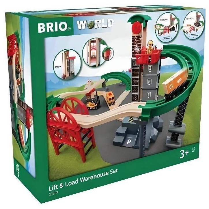 BRIO World Grand Circuit Plateforme Multimodale - Coffret 32 pieces - Circuit de train en bois - Ravensburger - Des 3 ans - 3388 BRIO World Grand Circuit Plateforme Multimodale - Coffret 32 pieces - Circuit de train en bois - Ravensburger - Des 3 ans - 3388