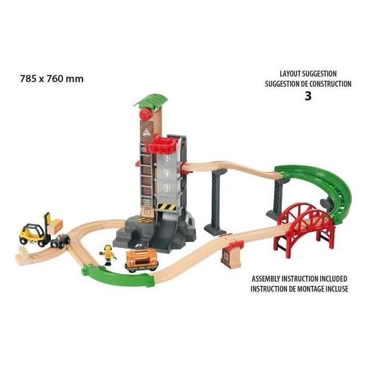 BRIO World Grand Circuit Plateforme Multimodale - Coffret 32 pieces - Circuit de train en bois - Ravensburger - Des 3 ans - 3388 BRIO World Grand Circuit Plateforme Multimodale - Coffret 32 pieces - Circuit de train en bois - Ravensburger - Des 3 ans - 3388