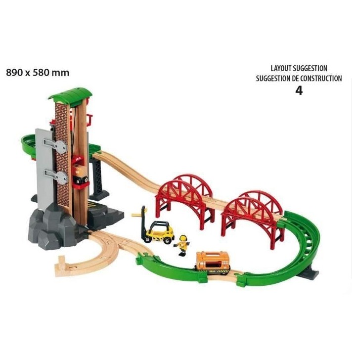 BRIO World Grand Circuit Plateforme Multimodale - Coffret 32 pieces - Circuit de train en bois - Ravensburger - Des 3 ans - 3388 BRIO World Grand Circuit Plateforme Multimodale - Coffret 32 pieces - Circuit de train en bois - Ravensburger - Des 3 ans - 3388