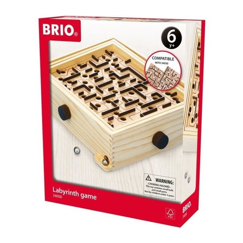 Jeu de Labyrinthe BRIO en bois - Ravensburger - Mixte - A partir de 6 Jeu de Labyrinthe BRIO en bois - Ravensburger - Mixte - A partir de 6