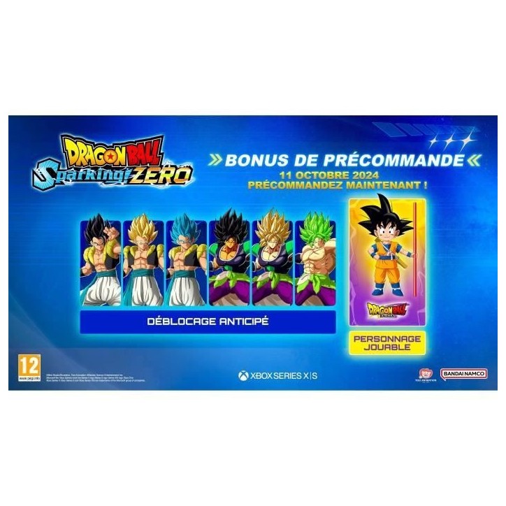 Dragon Ball Sparking! Zero - Jeu Xbox Series X