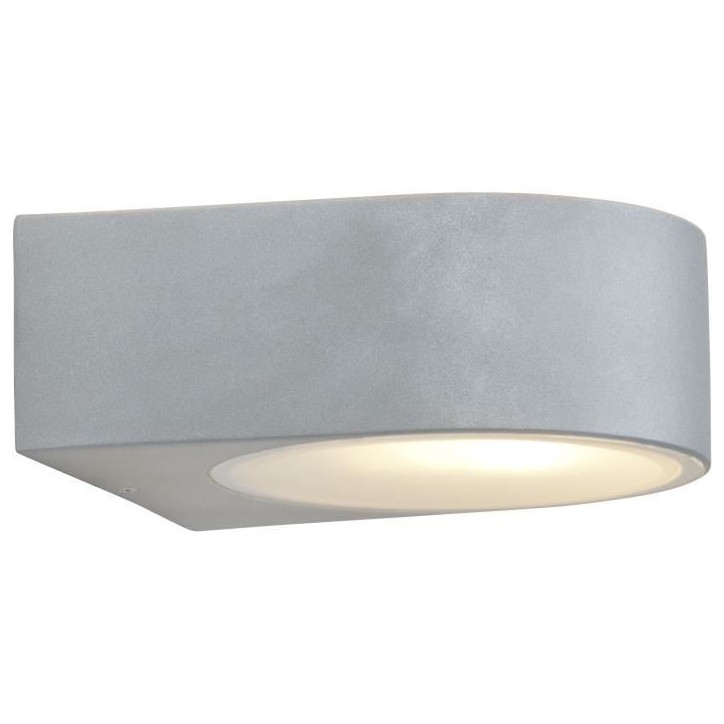 BRILLIANT - TYLER Applique extérieure - coloris titane - métal/verre E27 1x60W