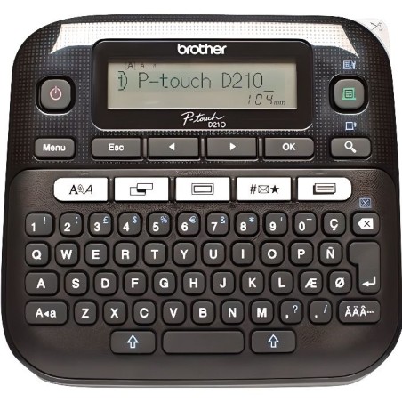 Brother Etiqueteuse portable PT-D210 - Transfert thermique - Monochrom