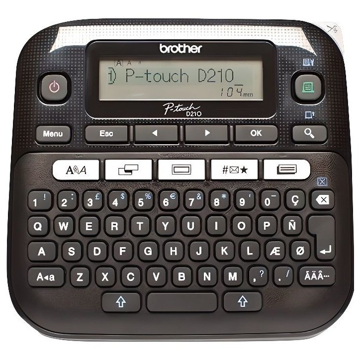 Brother Etiqueteuse portable PT-D210 - Transfert thermique - Monochrome Brother Etiqueteuse portable PT-D210 - Transfert thermique - Monochrome