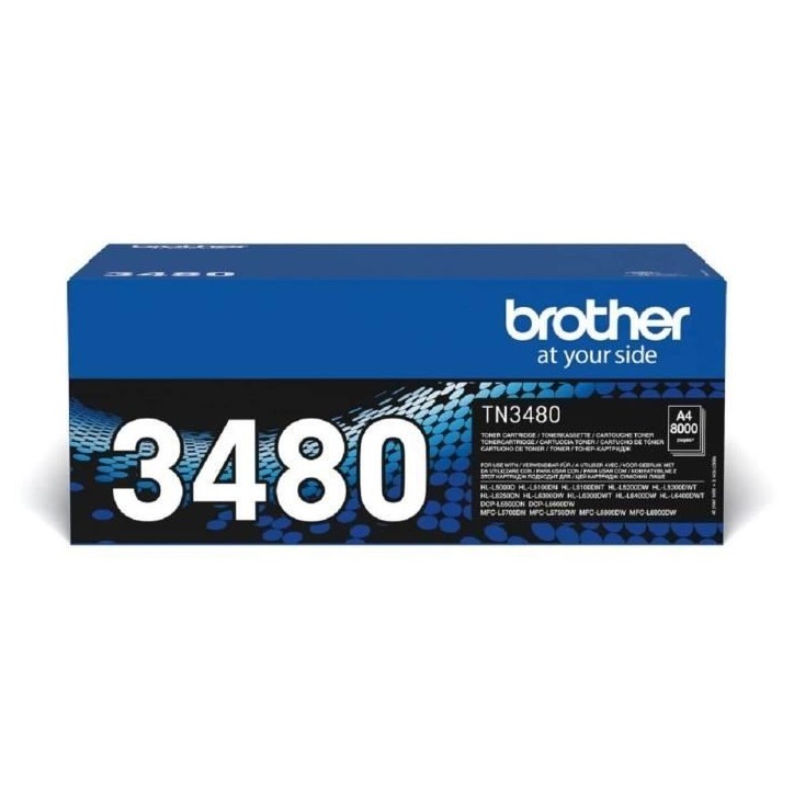Cartouche de toner BROTHER TN3480 a rendement élevé - Noir Cartouche de toner BROTHER TN3480 a rendement élevé - Noir