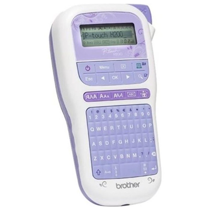 Etiqueteuse portable et ludique BROTHER PT-H200 - Transfert thermique - Monochrome Etiqueteuse portable et ludique BROTHER PT-H200 - Transfert thermique - Monochrome